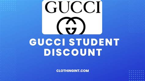 gucci student discount